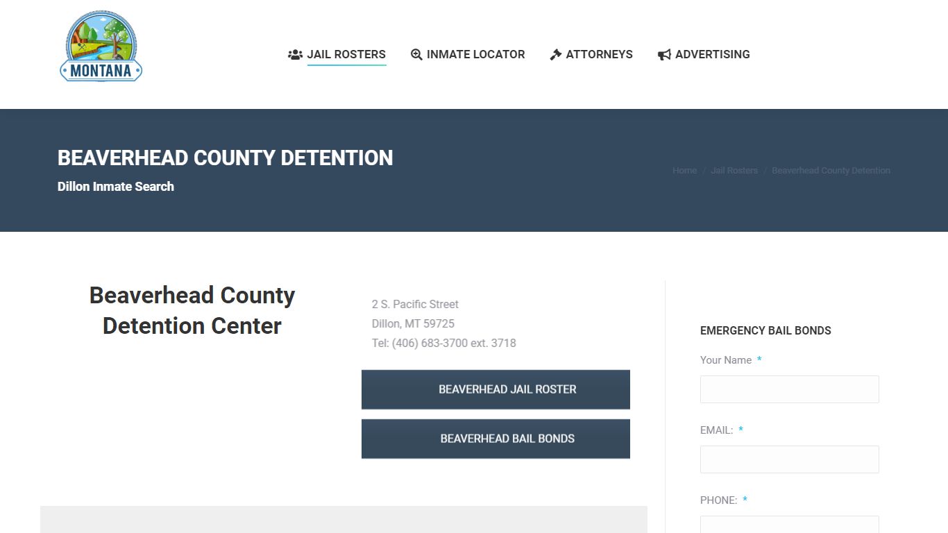 Beaverhead County Jail Roster | Dillon Jail Inmate Search
